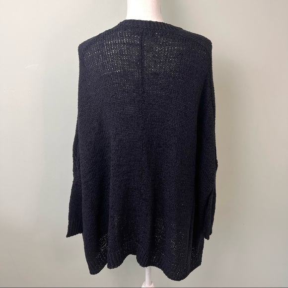 Catherine Malandrino Navy Blue Drape Open Cardigan - Picture 8 of 11